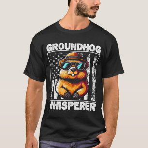 Camiseta Susurrador de marmota retro divertido día de la ma