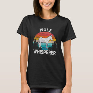 Camiseta Susurrador de Mula Mula  Cita de Mula Retro