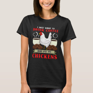 Camiseta Susurrador de Pollos  Amo a Mis Pollos Adicto al C