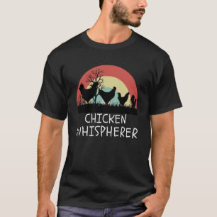 Camiseta Susurrador de Pollos con Gallina en Patio Trasero