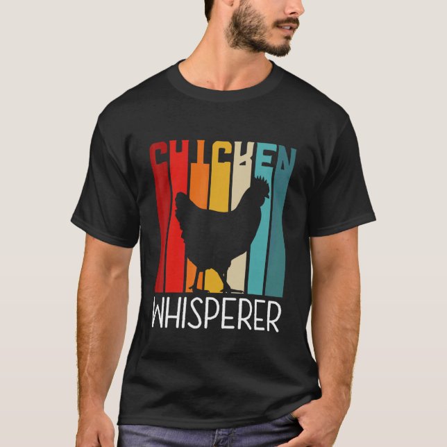 Camiseta Susurrador de pollos retro (Anverso)