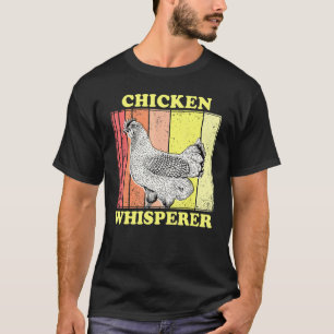 Camiseta Susurrador de Pollos Retro Vintage Divertido Chic