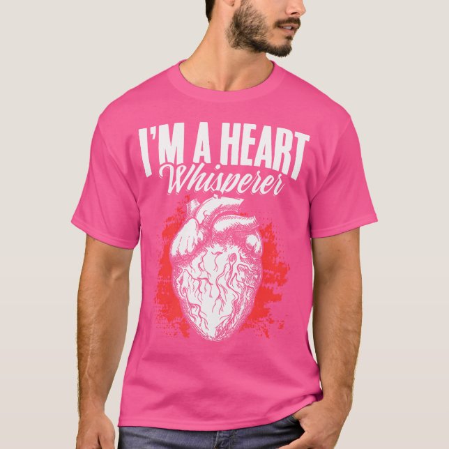Camiseta Susurro cardíaco Cardiólogo Médico cardíaco (Anverso)