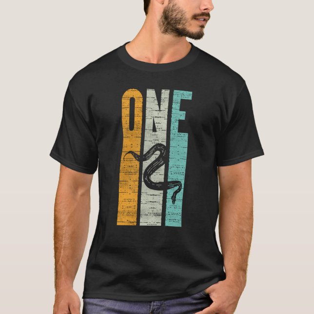 Camiseta Susurro de cumpleaños de 1 año Phyton Boa Ser (Anverso)