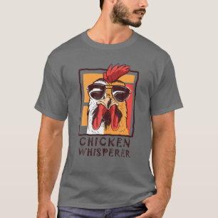 Camiseta Susurro de pájaro de pollo, gallo gracioso, amante