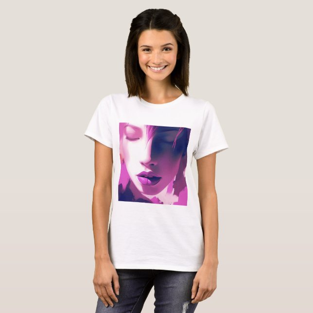 Camiseta Susurro del sueño de Lilac - Sereno, etéreo, púrpu (Anverso completo)