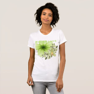 Camiseta Susurros blancos de la tierra verde