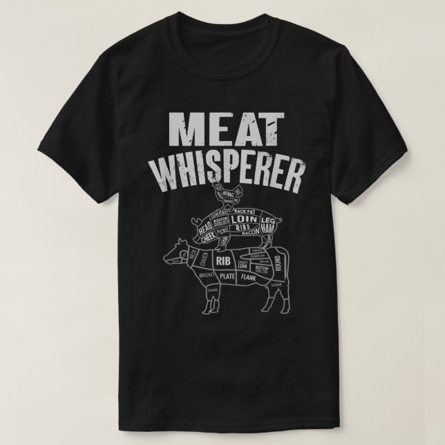 Camiseta Susurros de carne, carnicero  (Diseño del anverso)