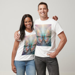 Camiseta Susurros de color: Sueño de mariposa fractal paste