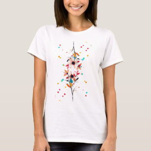 Camiseta Susurros de Flor de Bloom de Medianoche en th