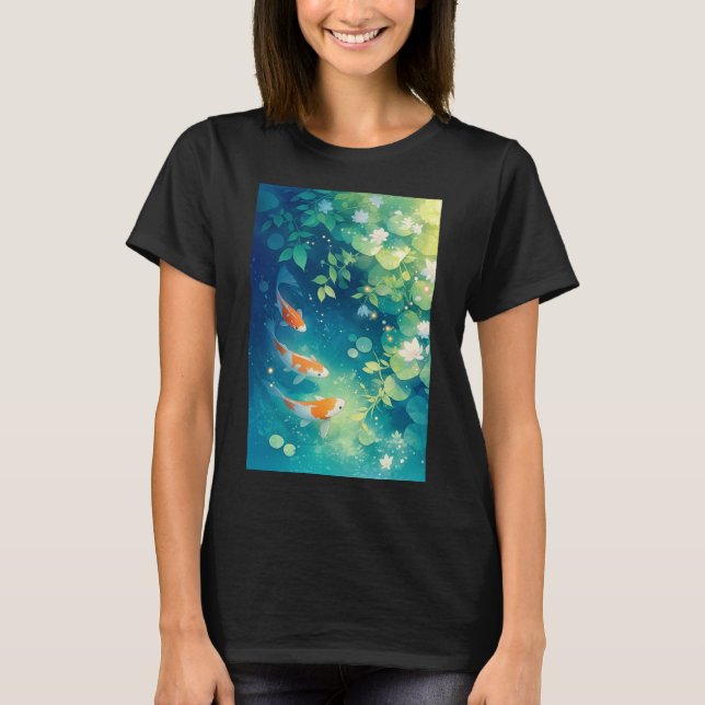 Camiseta Susurros de la Estanque de Koi (Anverso)