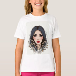 Camiseta Susurros de la naturaleza - Belleza femenina en fl