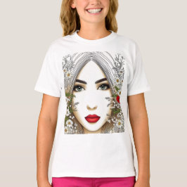 Camiseta Susurros de la naturaleza - Belleza femenina en fl