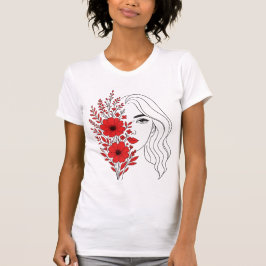 Camiseta Susurros de la naturaleza - Belleza femenina en fl