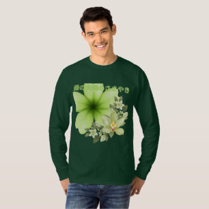 Camiseta Susurros de la tierra verde bosque profundo