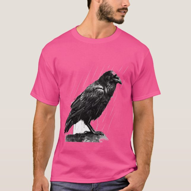 Camiseta Susurros de lluvia, sabiduría de Raven (Anverso)