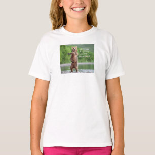 Camiseta "Susurros de lobo: feriado cita el té de las mujer