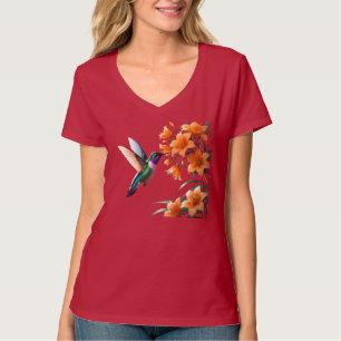 Camiseta Susurros de néctar: el deleite de un colibrí"