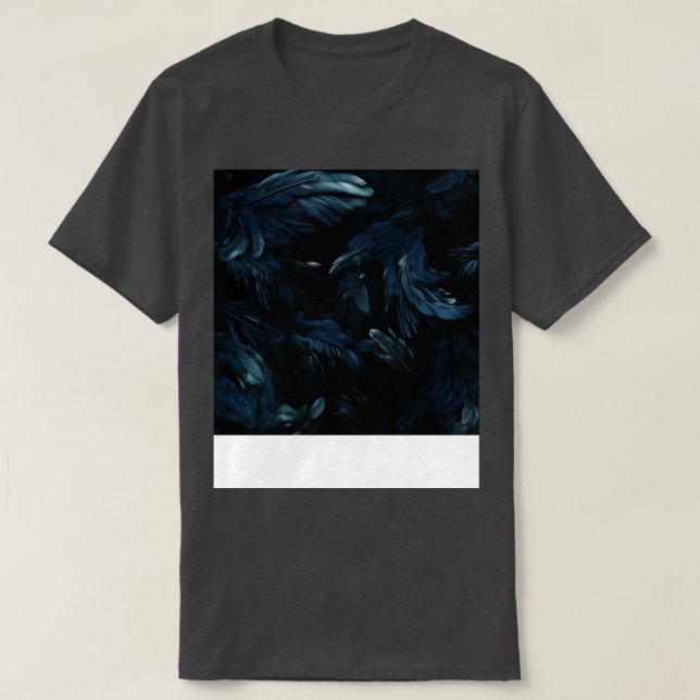 Camiseta Susurros de plumas azules 4 (Diseño del anverso)