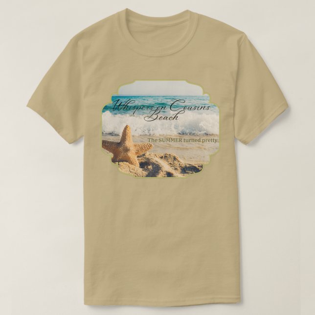 Camiseta Susurros en la playa de Cousins El verano se convi (Diseño del anverso)