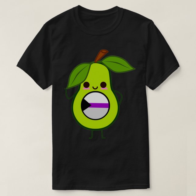 Camiseta Sutil aguacate demisexual demis (Diseño del anverso)