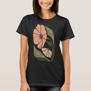 Camiseta Sutil Boho florió contra la protesta liberal anti