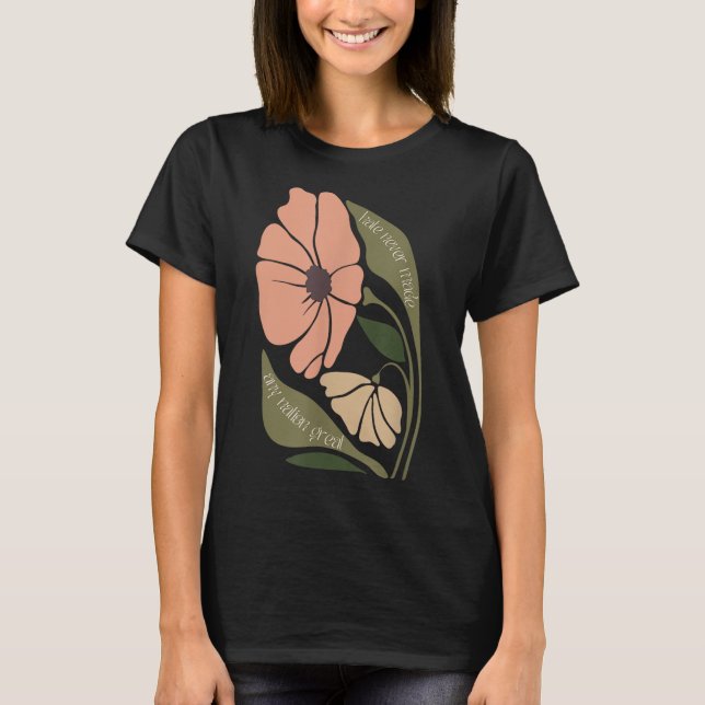 Camiseta Sutil Boho florió contra la protesta liberal anti  (Anverso)