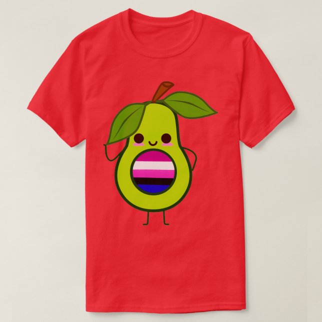 Camiseta Sutil Génefluido Aguacate género aguacate (Diseño del anverso)