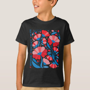 Camiseta Sutil Libertad Democracia Verdad Boho Floral 4 de 