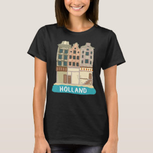 Camiseta Suveniente de Holanda para hombres mujeres 3