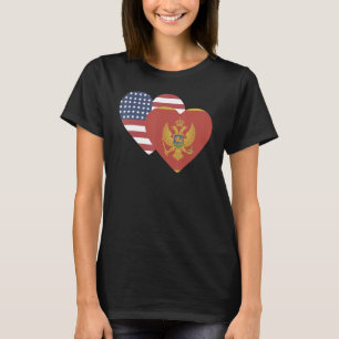 Camiseta Suveniente de la bandera nacional de Montenegro pa
