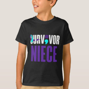 Camiseta Suvivor Niece Apoyar la Concienciación sobre la pr