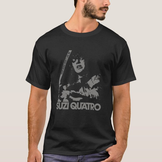 Camiseta Suzi Quatro Pics Style 2 blackgrey (Anverso)