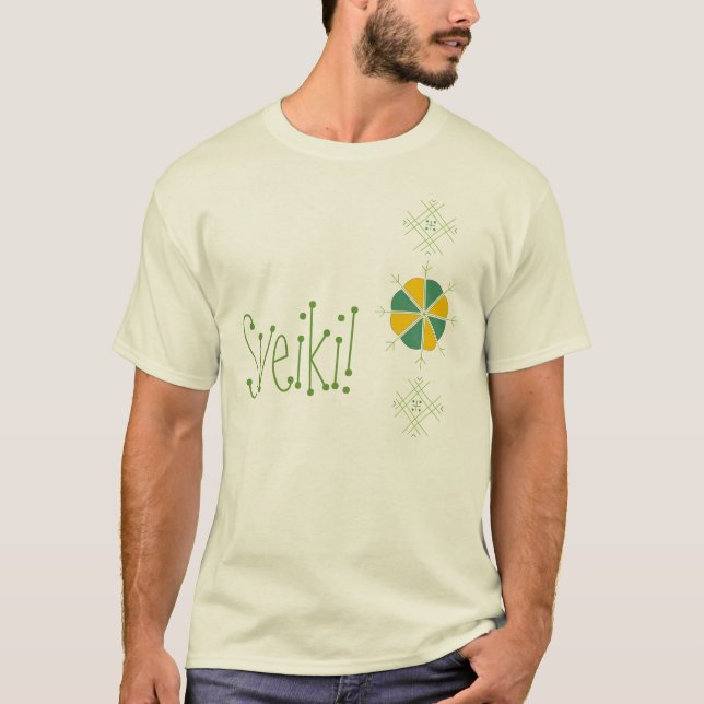 Camiseta Sveiki T-kreklis (Anverso)