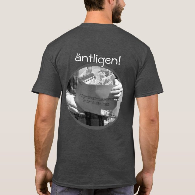 Camiseta Svensk/camiseta sueca de la pensión (Reverso)