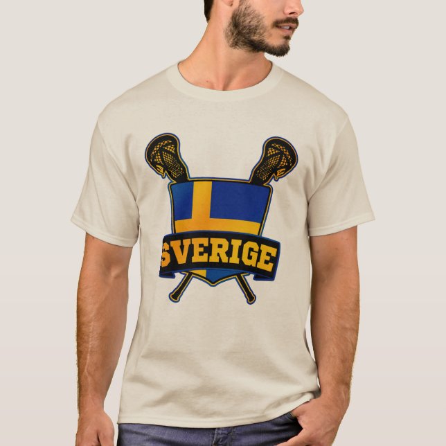 Camiseta Sverige Sweden Lacrosse (Anverso)