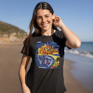 Camiseta Sveti Stefan Isla de Montenegro Azul Viaje