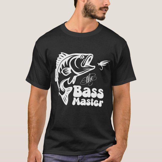 Camiseta SVG Custom Bass Master fishing (Anverso)