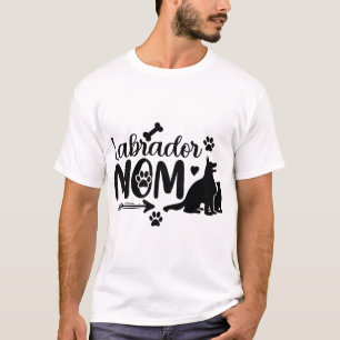 Camiseta SVG de Mamá de Labrador � Silueta de Perro y Diseñ