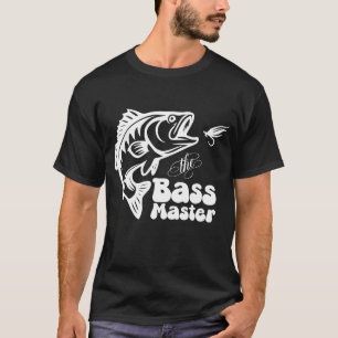 Camiseta SVG Pesca personalizada con bajo maestro