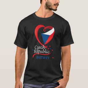 Camiseta Svitavy República Checa Bandera Del Corazón Cubier