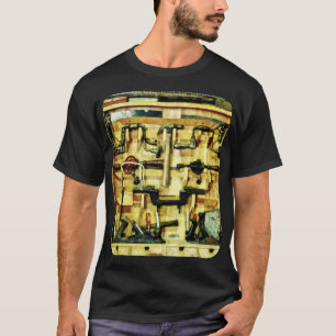 Camiseta Sw de cumpleaños de barco pirata de madera