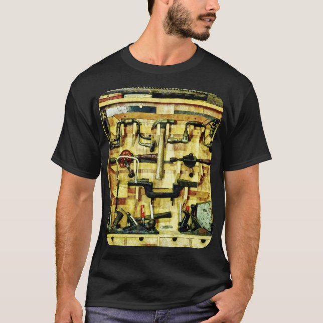 Camiseta Sw de cumpleaños de barco pirata de madera (Anverso)