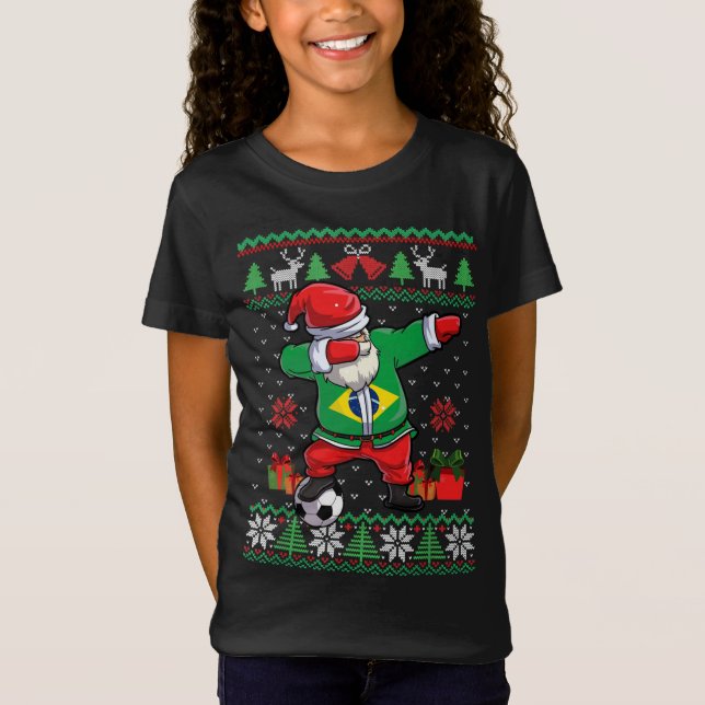 Camiseta Sw: La bandera de Santa Brasil, un puñal de Navida (Anverso)