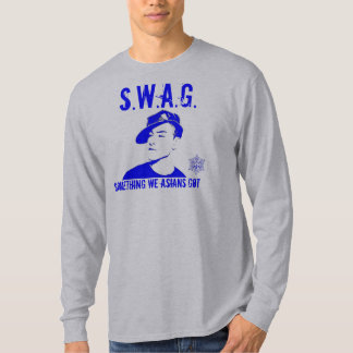 Camiseta SWAG asiático del muchacho