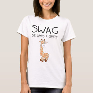 Camiseta SWAG ella quiere una jirafa