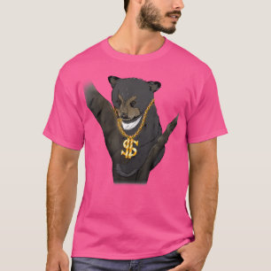 Camiseta Swag Hipster Streetwear Gráfica Tee Wild Bear Hip