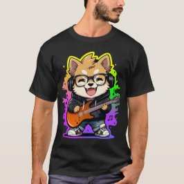 Camiseta Swag Musical Shiba Inu