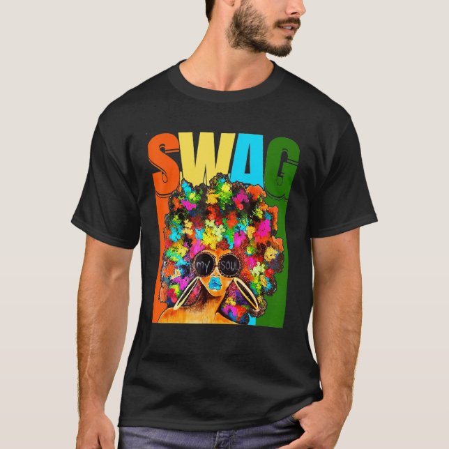 Camiseta Swag My Soul Black Girl Melanin African American (Anverso)