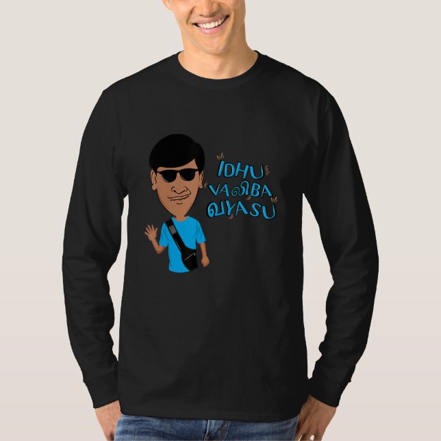 Camiseta Swag Swami Kollywood Tamil Idhu Valiba Vayasu Funn (Anverso)